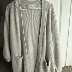 Aritzia Wilfred Soft Gray Cardigan
